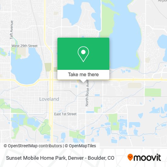 Sunset Mobile Home Park map