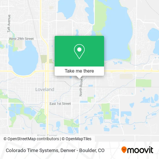 Colorado Time Systems map