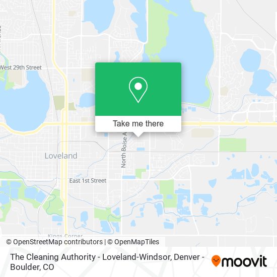 Mapa de The Cleaning Authority - Loveland-Windsor