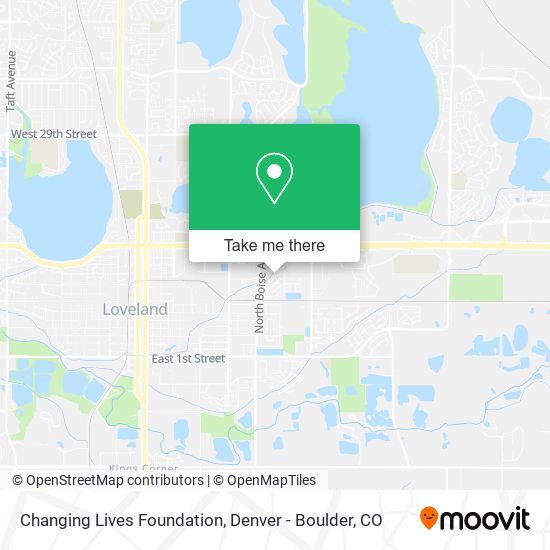 Mapa de Changing Lives Foundation