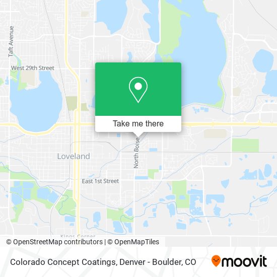 Colorado Concept Coatings map