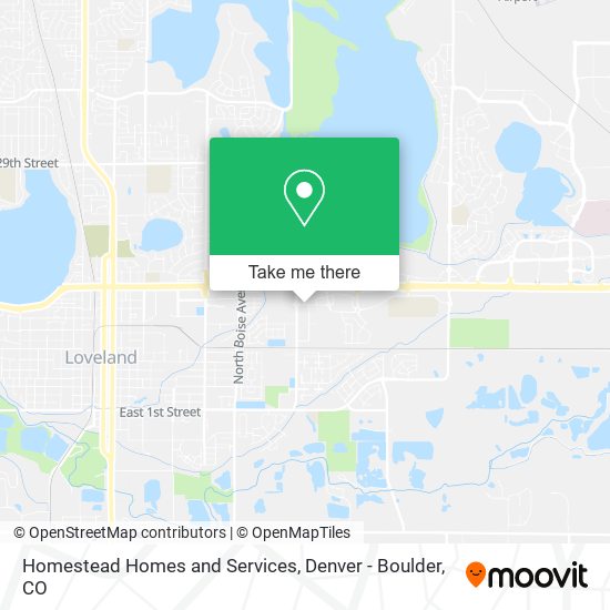 Homestead Homes and Services map