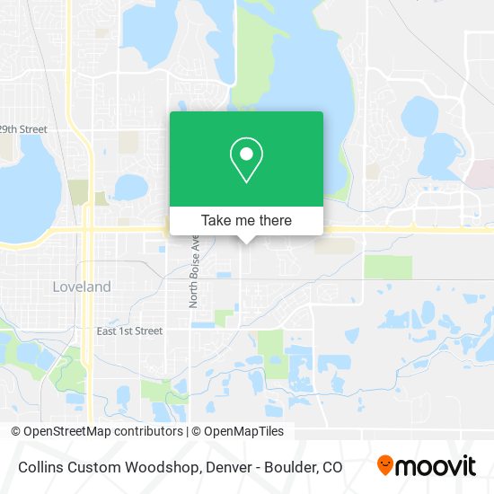 Mapa de Collins Custom Woodshop