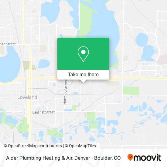 Alder Plumbing Heating & Air map