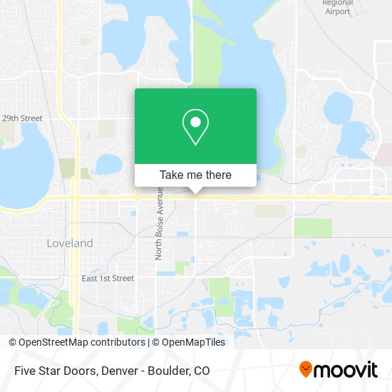 Mapa de Five Star Doors