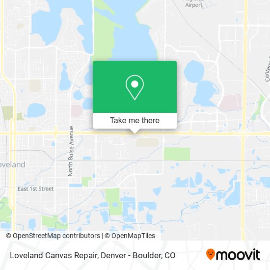 Loveland Canvas Repair map