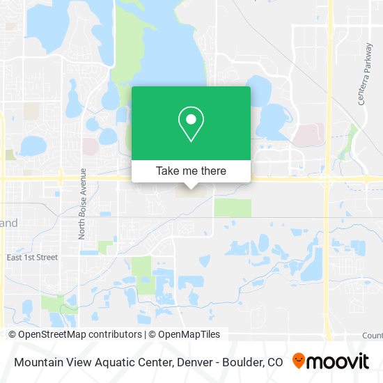 Mountain View Aquatic Center map