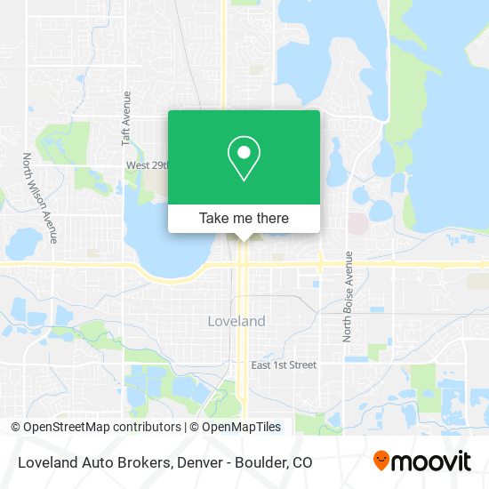 Loveland Auto Brokers map