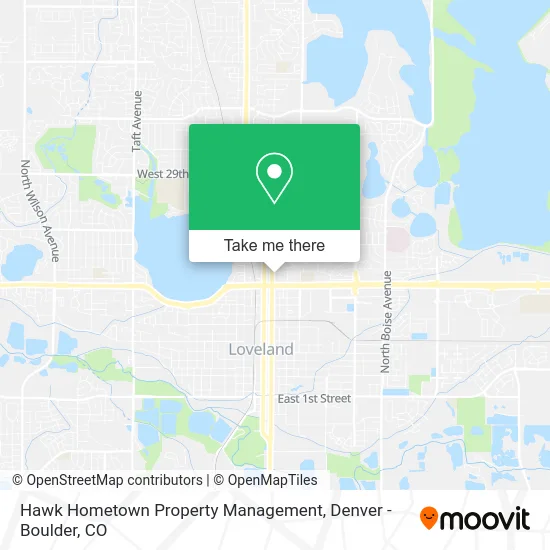 Hawk Hometown Property Management map