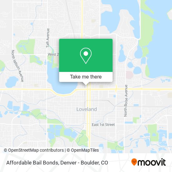 Affordable Bail Bonds map