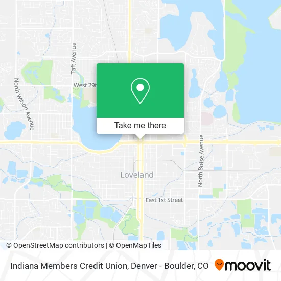 Indiana Members Credit Union map