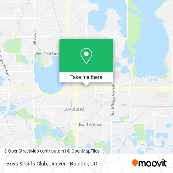 Boys & Girls Club map