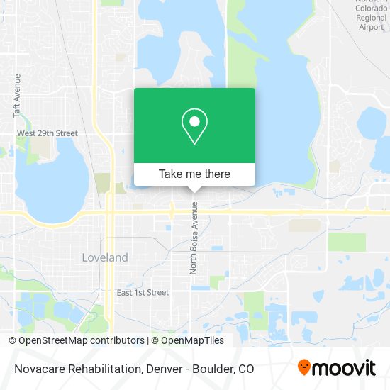 Novacare Rehabilitation map