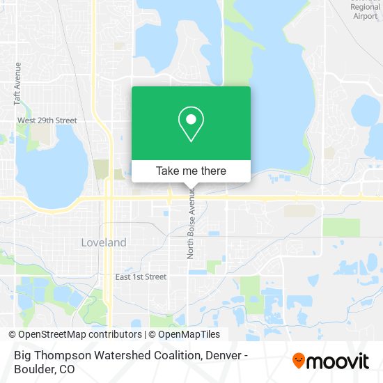 Big Thompson Watershed Coalition map