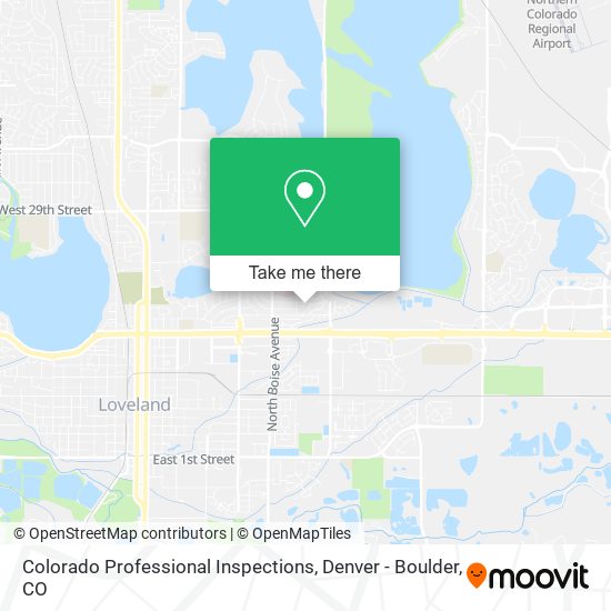 Colorado Professional Inspections map
