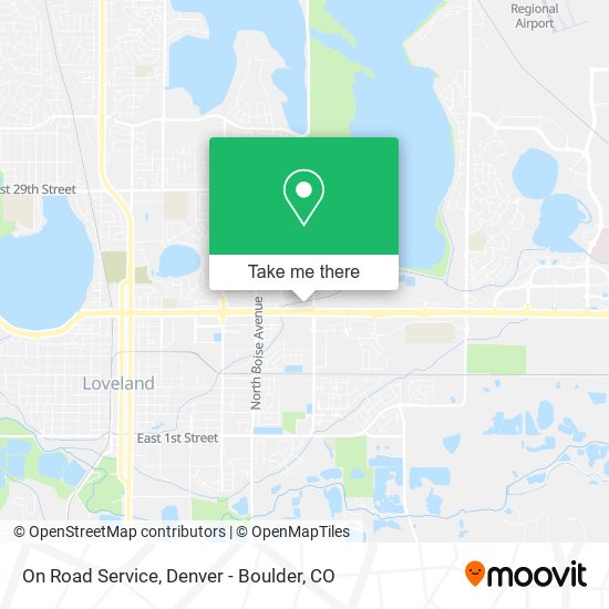 On Road Service map