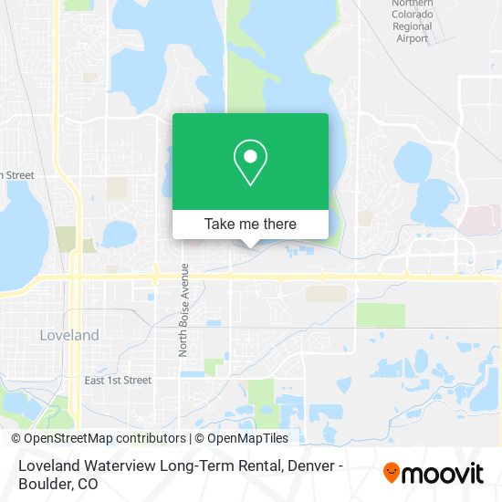 Mapa de Loveland Waterview Long-Term Rental