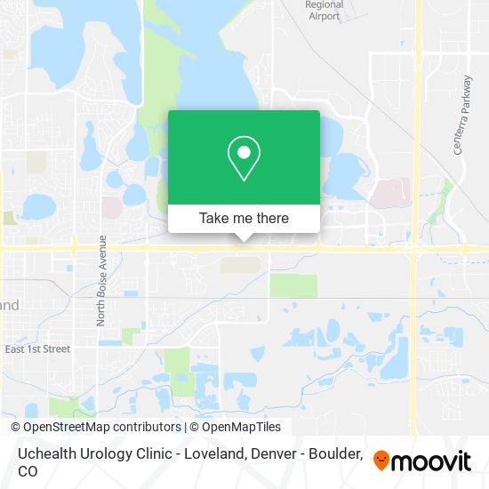 Mapa de Uchealth Urology Clinic - Loveland