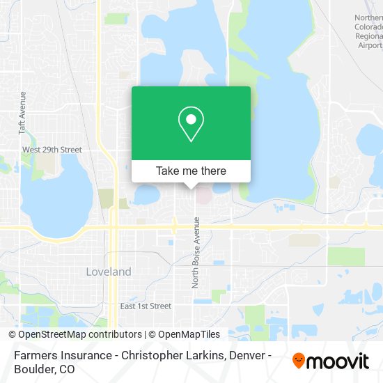 Farmers Insurance - Christopher Larkins map