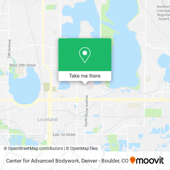 Center for Advanced Bodywork map