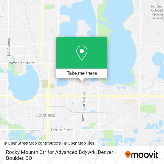 Rocky Mountn Ctr for Advanced Bdywrk map