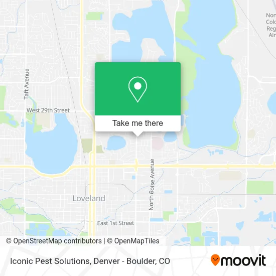 Iconic Pest Solutions map