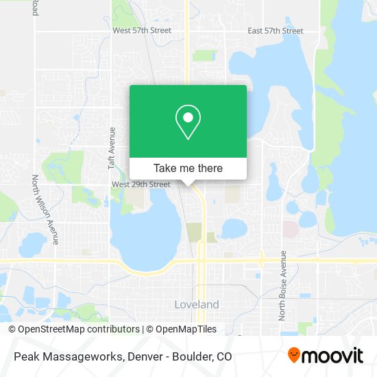 Peak Massageworks map