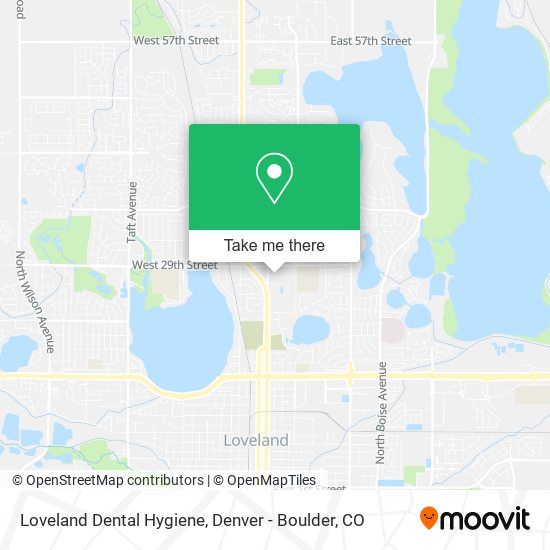 Loveland Dental Hygiene map