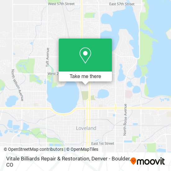 Mapa de Vitale Billiards Repair & Restoration