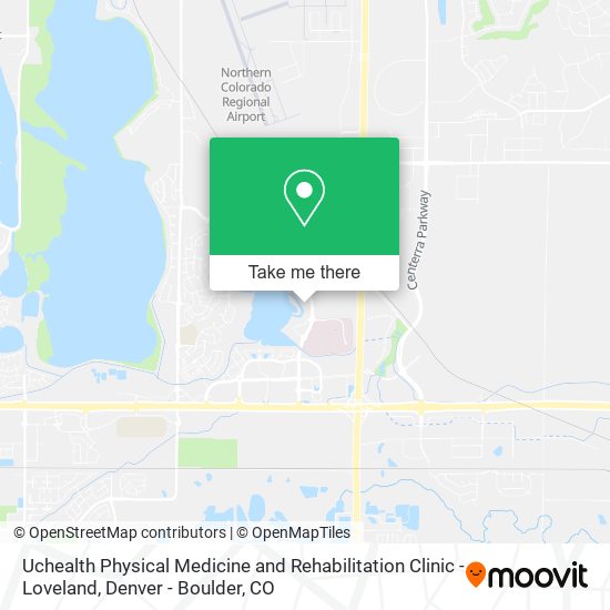 Mapa de Uchealth Physical Medicine and Rehabilitation Clinic - Loveland