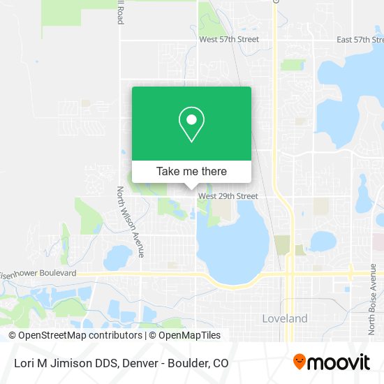 Lori M Jimison DDS map