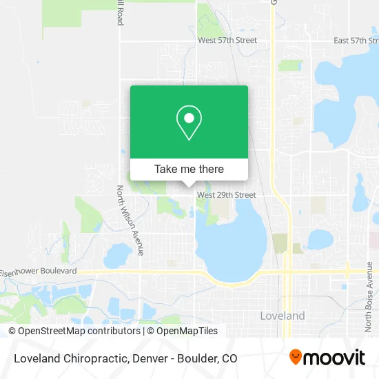 Loveland Chiropractic map