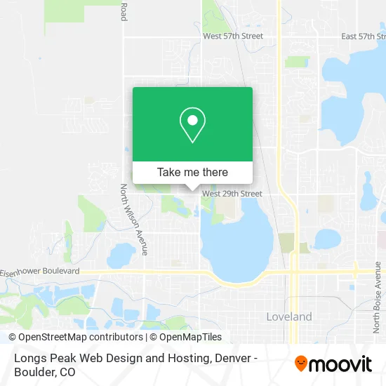 Longs Peak Web Design and Hosting map