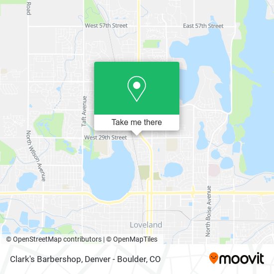 Clark's Barbershop map