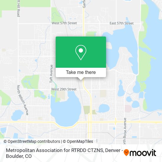 Mapa de Metropolitan Association for RTRDD CTZNS