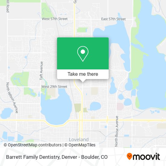 Mapa de Barrett Family Dentistry