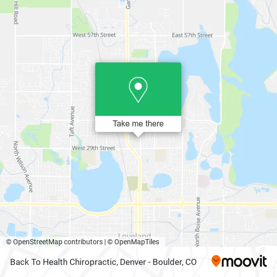 Back To Health Chiropractic map