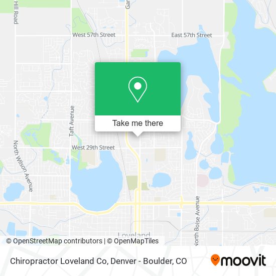 Mapa de Chiropractor Loveland Co