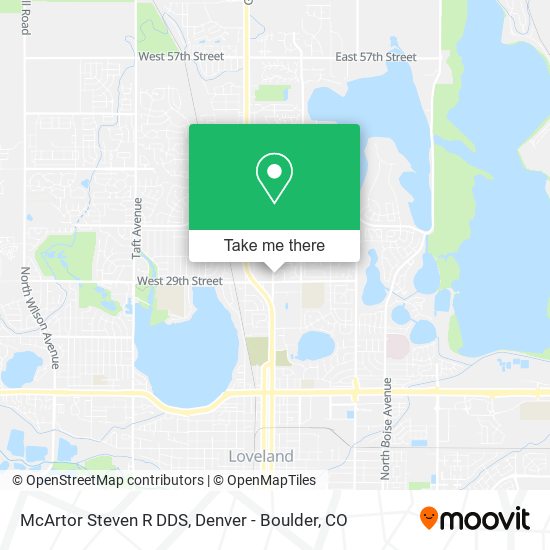 McArtor Steven R DDS map