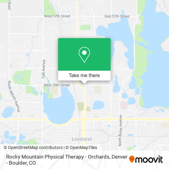 Rocky Mountain Physical Therapy - Orchards map