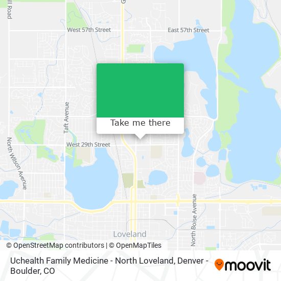 Mapa de Uchealth Family Medicine - North Loveland