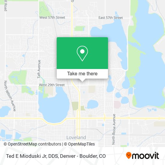 Mapa de Ted E Mioduski Jr, DDS