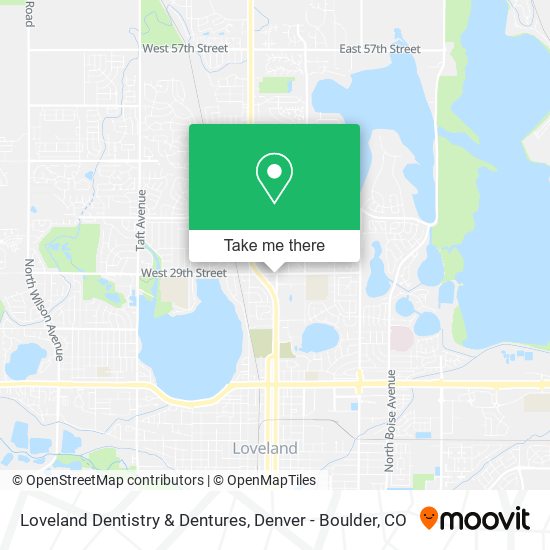 Loveland Dentistry & Dentures map