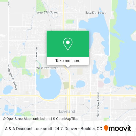 Mapa de A & A Discount Locksmith 24 7