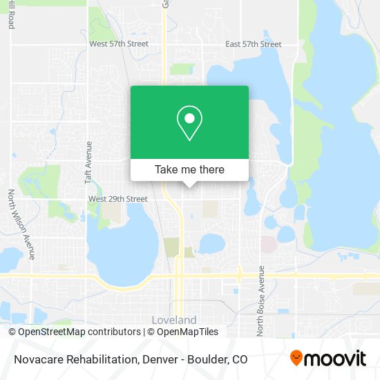 Novacare Rehabilitation map