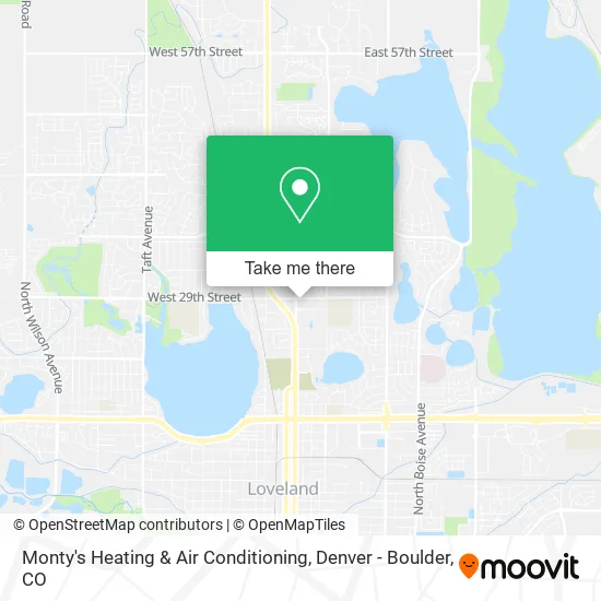 Monty's Heating & Air Conditioning map