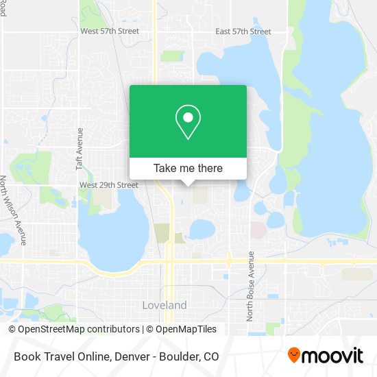 Book Travel Online map