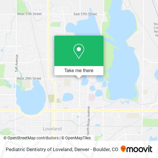 Mapa de Pediatric Dentistry of Loveland