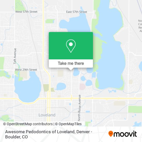 Awesome Pedodontics of Loveland map