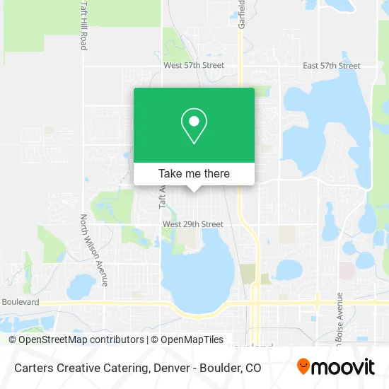 Carters Creative Catering map